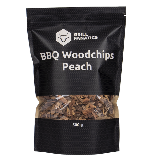 Grill Fanatics BBQ Wood Chips Peach 500 gram