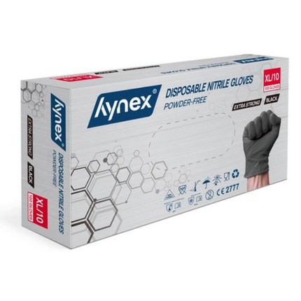 Hynex Nitril Handschoenen Xtra Strong Zwart 100 stuks XLarge