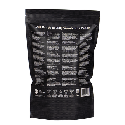 Grill Fanatics BBQ Wood Chips Peach 500 gram