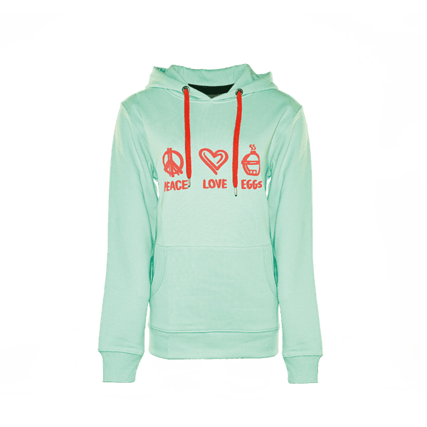 Big Green Egg Hoodie Dames Mint Green