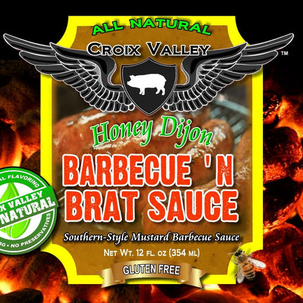 Croix Valley Honey Dijon Barbecue 'n Brat Sauce 12 oz