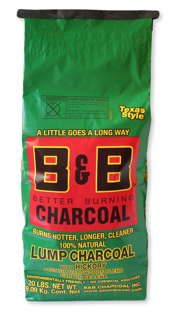 B&amp;B Hickory Lump Charcoal 9 kg