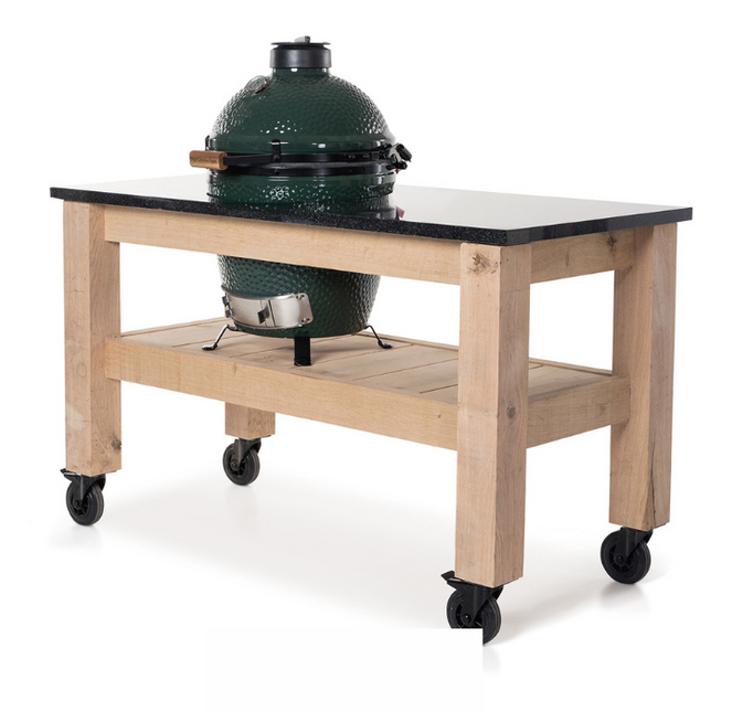 Robuster Eichentisch Big Green Egg Medium &amp; Large