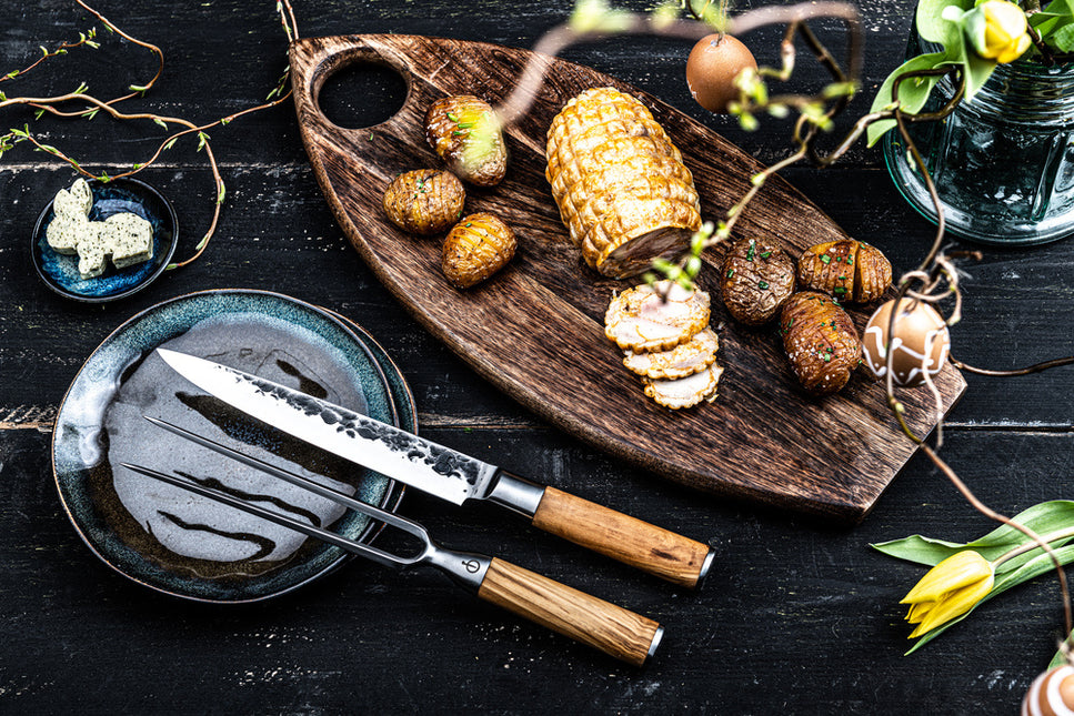 Olive Forged Carving Fork