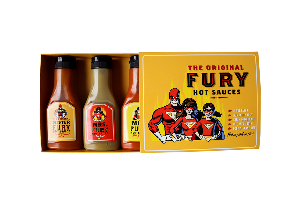 Die Original Fury Hot Sauces-Geschenkbox