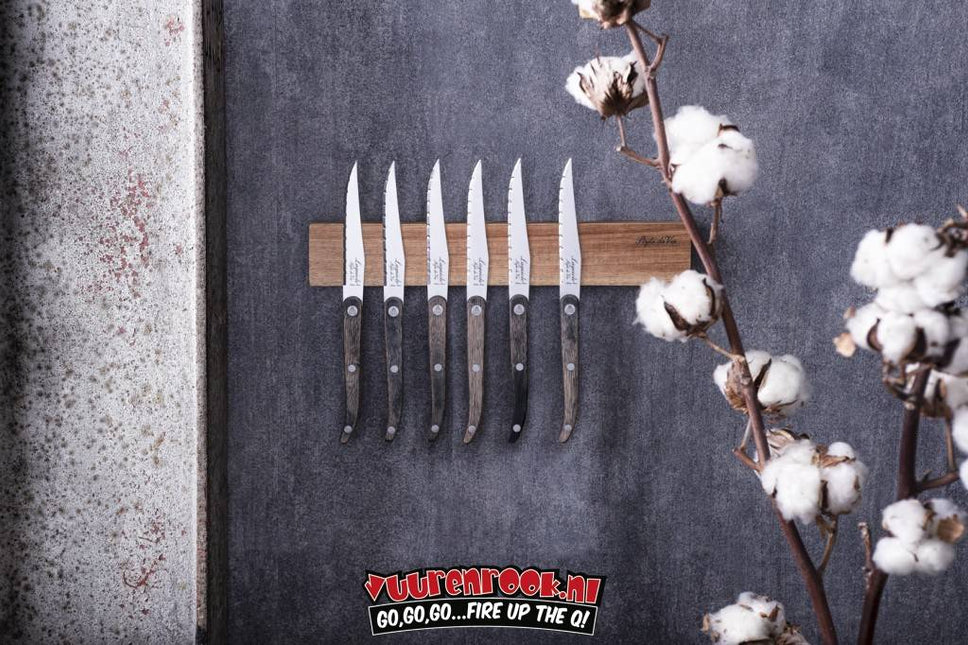 Laguiole Magnetic Knife Rack Acacia 50cm