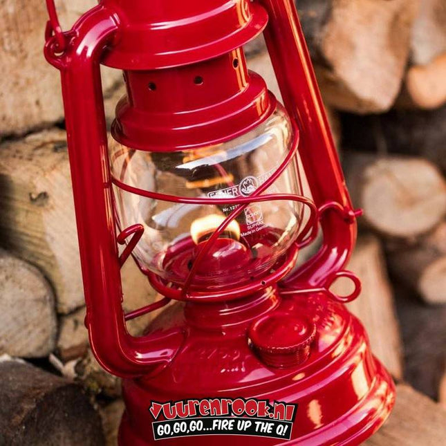 Original Feuerhand Storm Lantern Signal Red