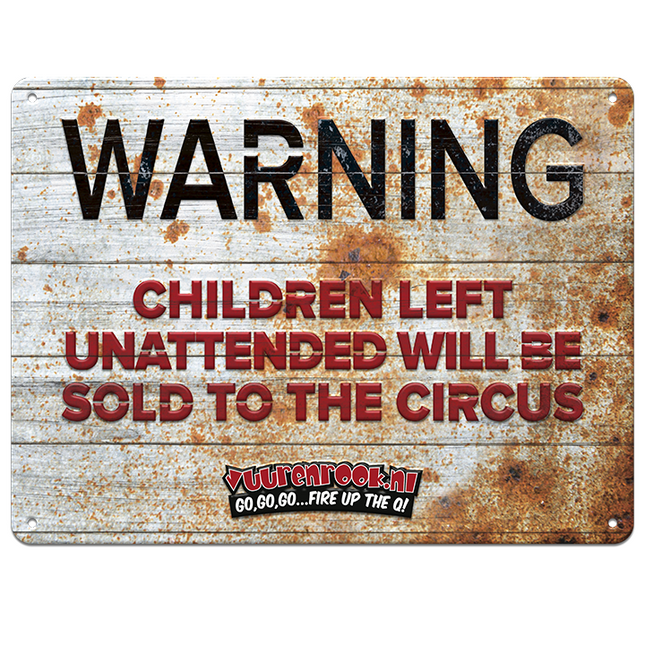 Fire &amp; Smoke Circus Mancave-Schild – limitierte Auflage