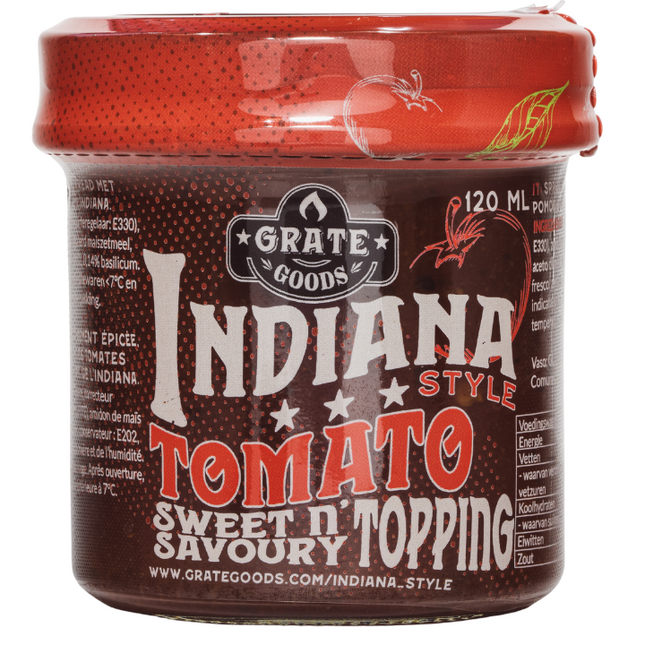 Grate Goods Tomaten-Topping im Indiana-Stil, 120 ml