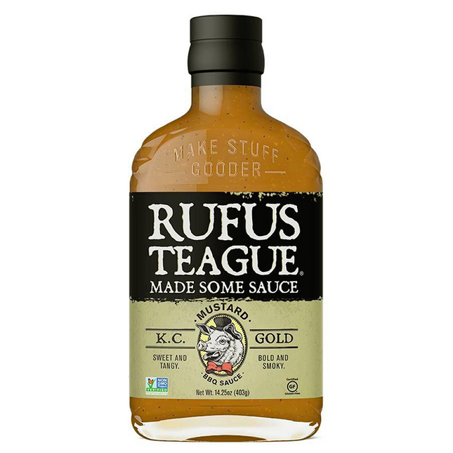 Rufus Teague KC Gold Mustard BBQ Sauce 14.25 oz