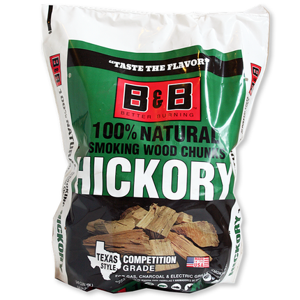 B&B Hickory Chunks 9 liter