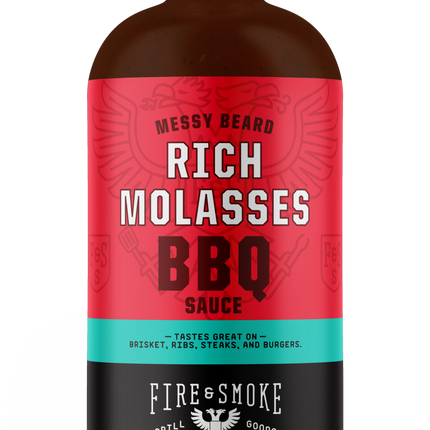 Fire&Smoke Fire&Smoke Messy Beard Stout Beer Coffee & Molasses BBQ Sauce 16.4 oz