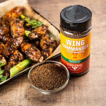 Fire&Smoke Fire&Smoke Wing Commander Fierce Wing Rub 12 oz