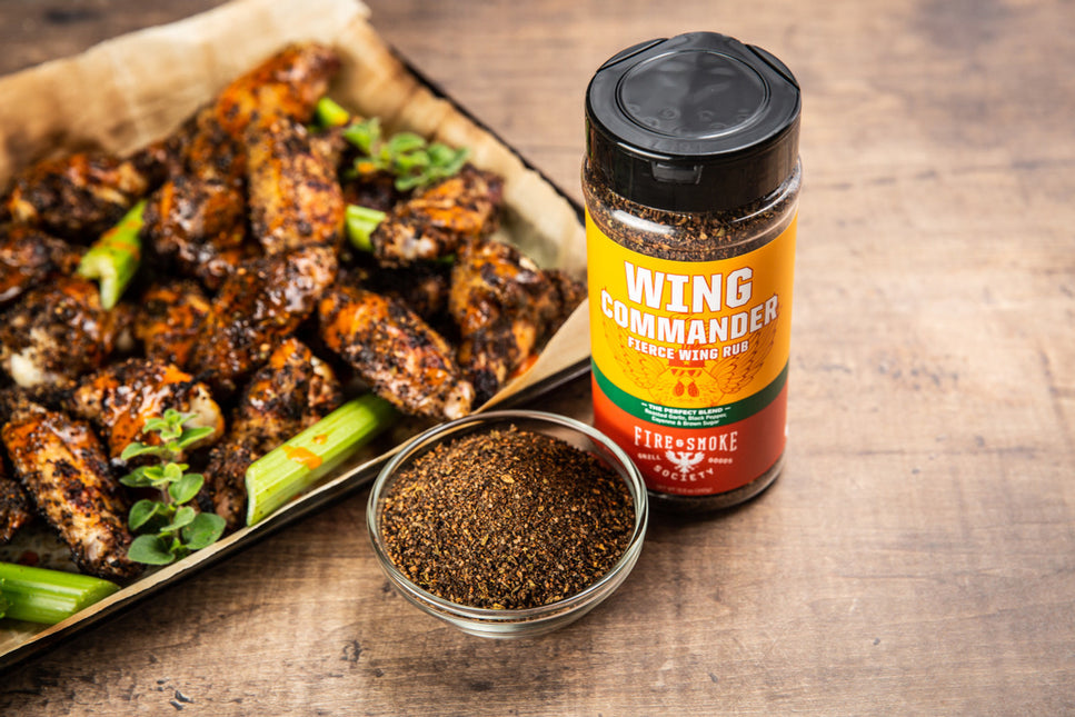 Fire&Smoke Fire&Smoke Wing Commander Fierce Wing Rub 12 oz