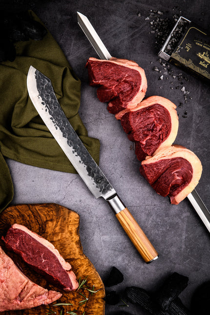 Forged Churrasco Forged Spies V-vorm 70 cm
