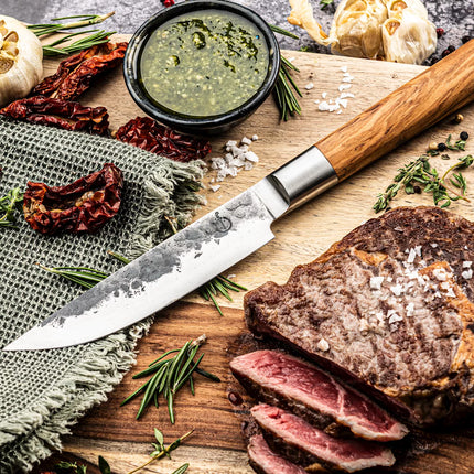 Forged Forged Olive Steakmessen XXL 4 stuks