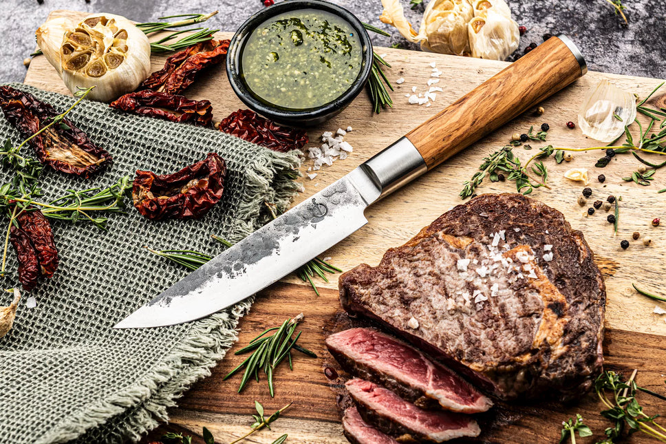 Forged Forged Olive Steakmessen XXL 4 stuks