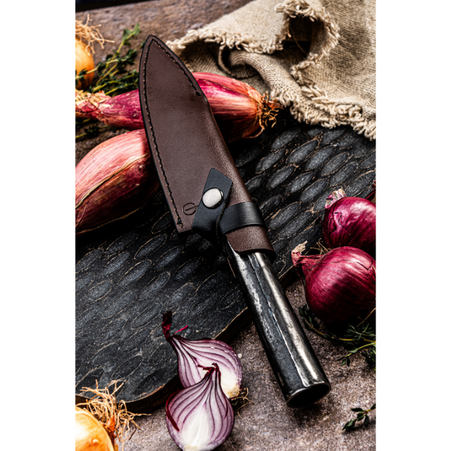 Forged Leather Forged Leren Hoes Koksmes 16 cm