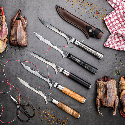 Forged Leather Forged Leren Hoes Uitbeenmes