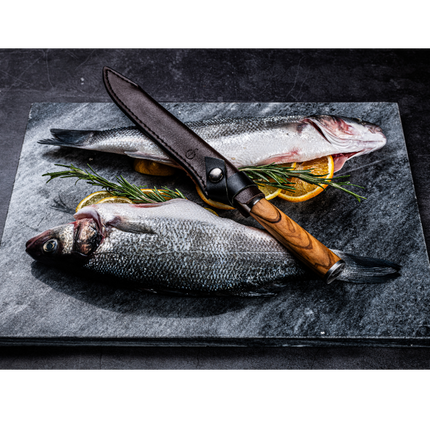 Forged Leather Forged Leren Hoes Visfileermes