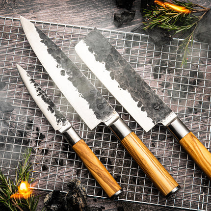 Forged Second Chance: Olive Forged 3-Delig Messenset