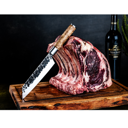 Forged VG10 Forged Bunka Messenset met Lederen Hoes