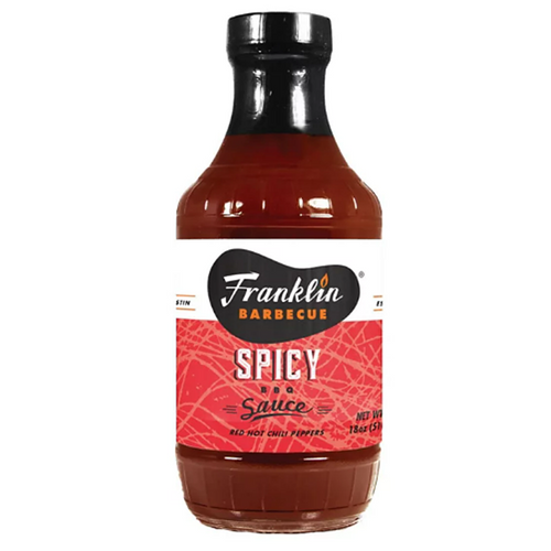 Franklin Barbecue Vinegar BBQ Sauce 18 Oz Glass Bottle