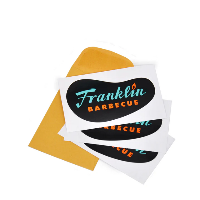 Franklin BBQ Franklin Barbecue Stickers 3 Pack