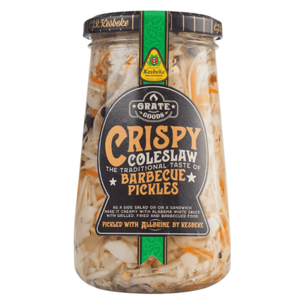 Grate Goods Grate Goods Crispy Coleslaw Barbecue Pickles 325 gram