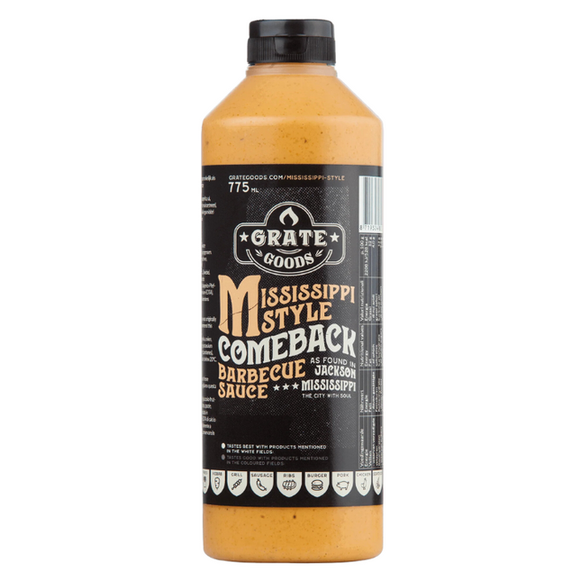 Grate Goods Grate Goods Mississippi Comeback Barbecue Sauce 775 ml