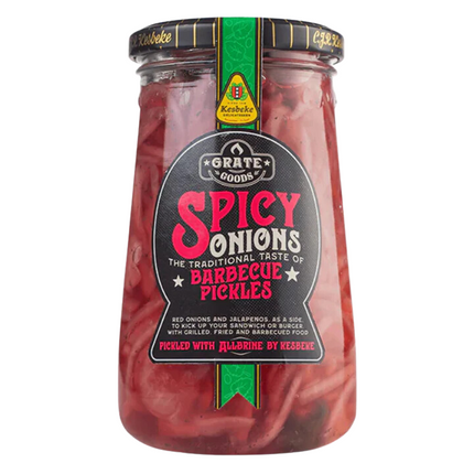 Grate Goods Grate Goods Spicy Onions Barbecue Pickles 325 gram