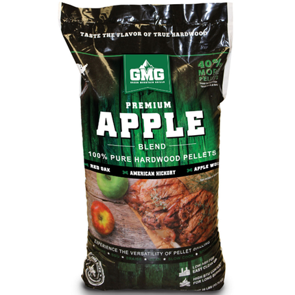 Green Mountain Transport Damage: Green Mountain Premium Appel Blend Eik/Hickory/Appel BBQ Pellets 12,7 kilo