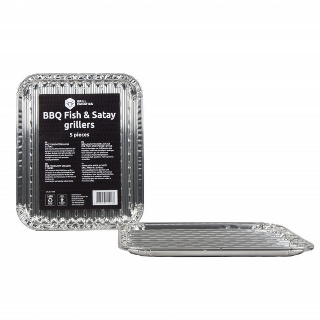 Grill Fanatics Grill Fanatics Aluminium Fish & Satay Grillers 5 stuks