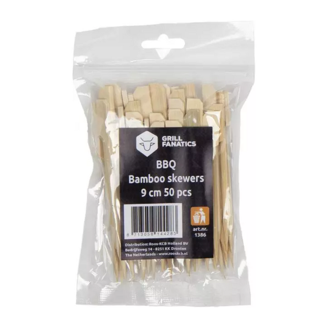 Grill Fanatics Grill Fanatics Bamboe Skewers 9 cm 50 stuks