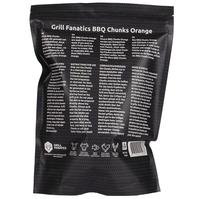 Grill Fanatics Grill Fanatics BBQ Orange Chunks 1 kg