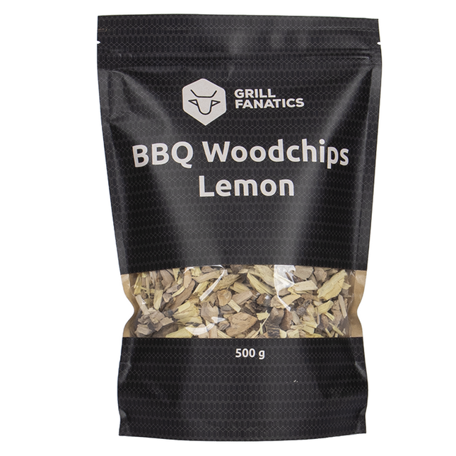 Grill Fanatics Grill Fanatics BBQ Wood Chips Lemon 500 gram