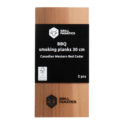 Grill Fanatics Grill Fanatics Canadian Western Red Cedar Rookplank 30 cm 2 stuks