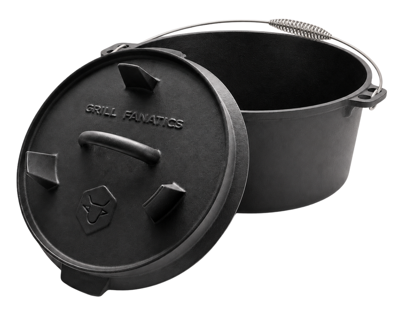 Grill Fanatics Grill Fanatics Cast Iron Dutch Oven 7 liter
