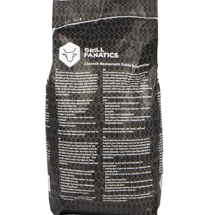 Grill Fanatics Grill Fanatics Coconut Restaurant Grade Briketten Pillow Shape 10 kg