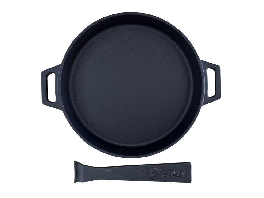 Grill Fanatics Grill Fanatics Gietijzeren Skillet 25 cm met Afneembaar Handvat