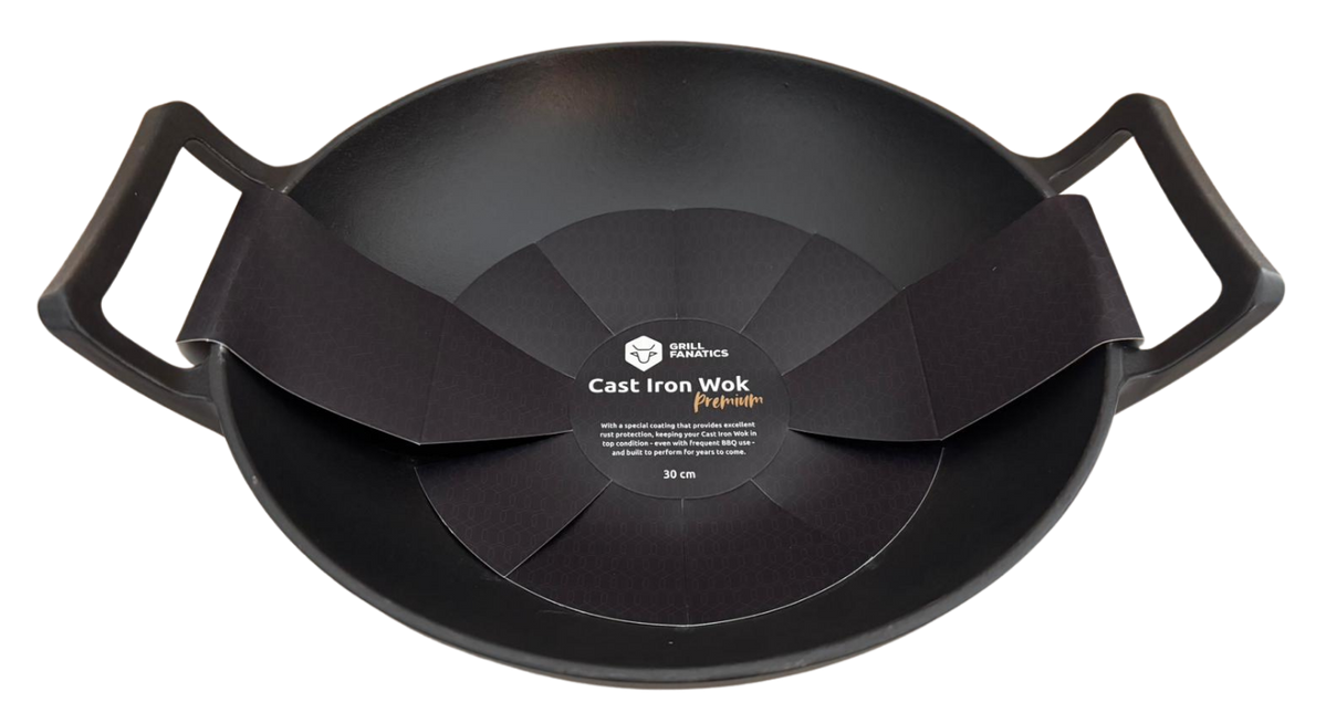 Grill Fanatics Grill Fanatics Gietijzeren Wok 30 cm