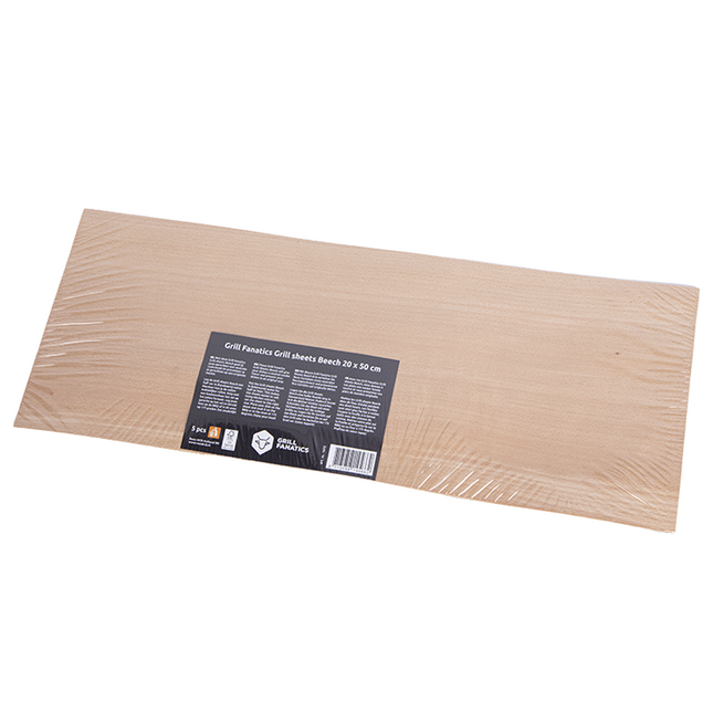 Grill Fanatics Grill Fanatics Grill Sheets Beuk 5 stuks 20 x 50 cm