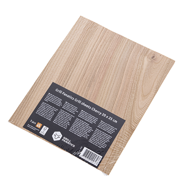 Grill Fanatics Grill Fanatics Grill Sheets Kers 5 stuks 20 x 25 cm