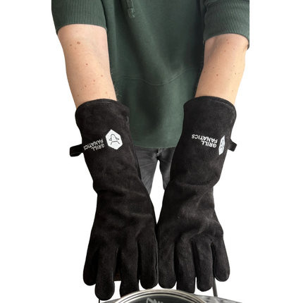 Grill Fanatics Grill Fanatics Leren BBQ Handschoenen Premium
