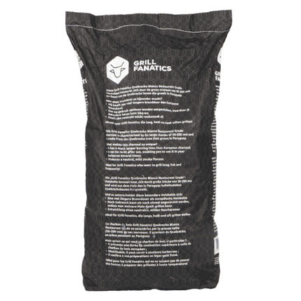 Grill Fanatics Grill Fanatics White Quebracho Restaurant Grade Lump Charcoal 10 kg