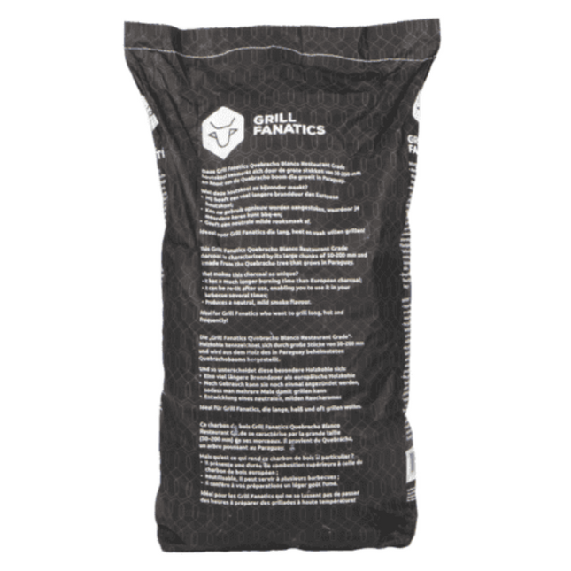 Grill Fanatics Grill Fanatics White Quebracho Restaurant Grade Lump Charcoal 10 kg