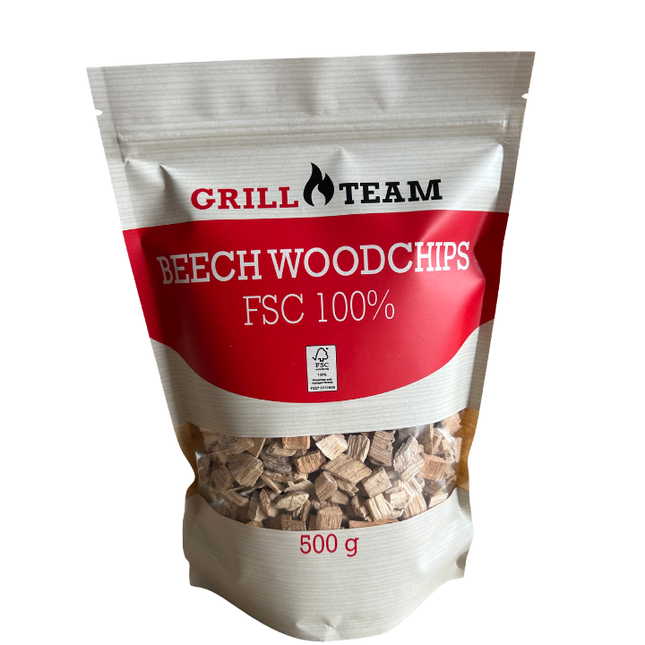 Grillteam GrillTeam Beech Woodchips 500 gram