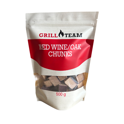 Grillteam GrillTeam Red Wine/Oak chunks 500 gram