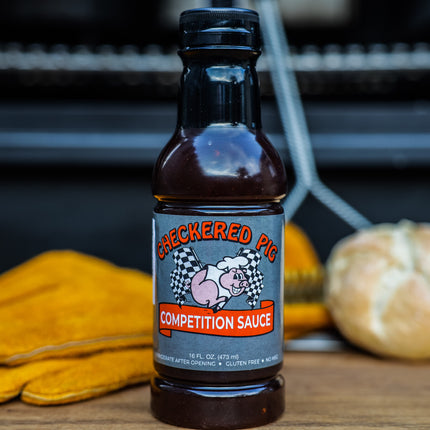 Heath Riles Checkered Pig Competition BBQ Sauce 16 oz