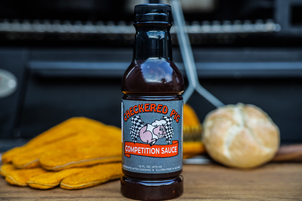 Heath Riles Checkered Pig Competition BBQ Sauce 16 oz